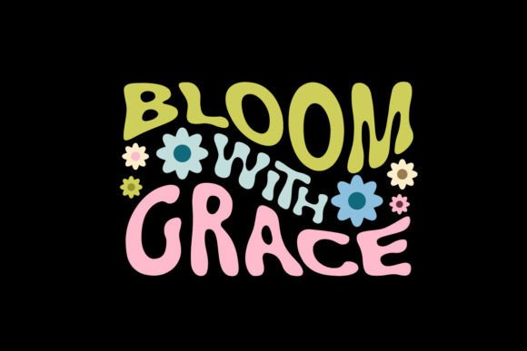 Bloom with Grace: A Graphic Tee Design for Authentic Brands