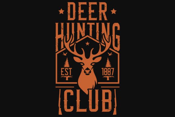 Deer Hunting Graphic Tshirt Design for Your POD Business