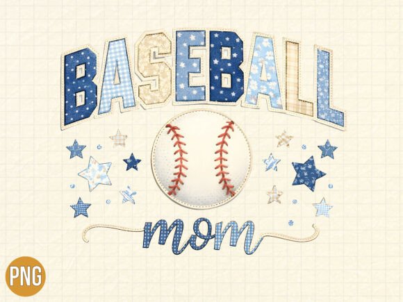 Designing with the Cute Baseball Mom Shirt Graphic PNG