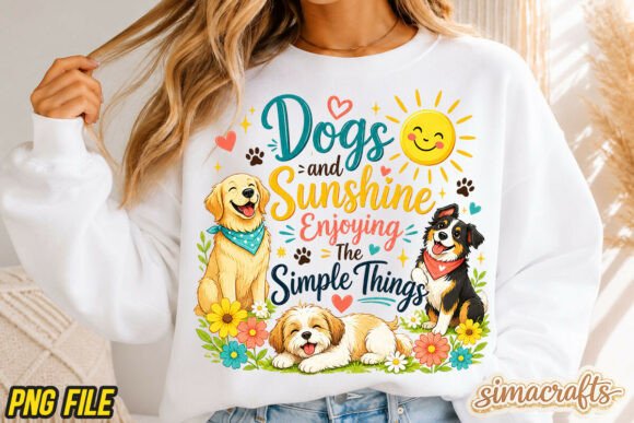 Dogs and Sunshine Graphic PNG: Elevate Your Designs