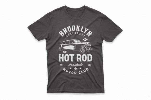 Hotrod Car T-Shirt Design: Vintage Graphic Prints for Your Projects