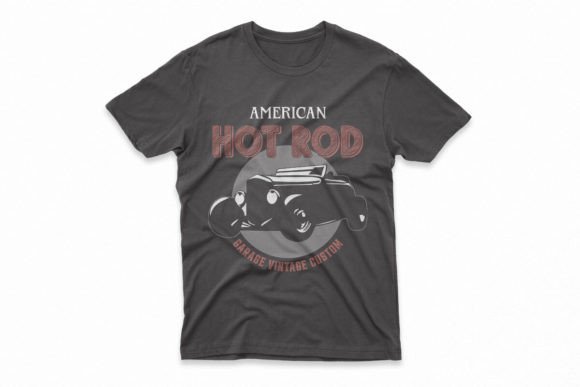 Hotrod Vector Car T-shirt Design Graphic