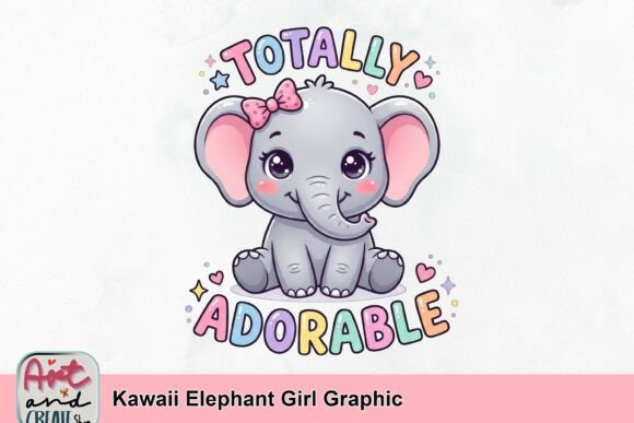 Mastering Kawaii Charm with the Elephant Girl Graphic