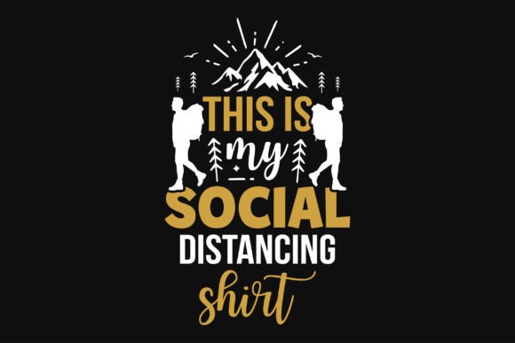 Mountain Hiking Graphic Tshirt Design: Your Next POD Bestseller