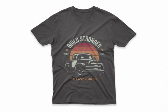 Old Vintage Truck T-Shirt Design Graphic: A Timeless Asset