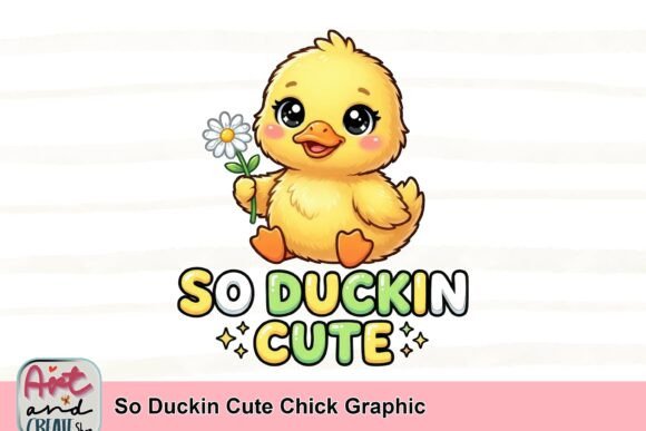 So Duckin Cute Chick Graphic: A Quack of Whimsy for Your Designs