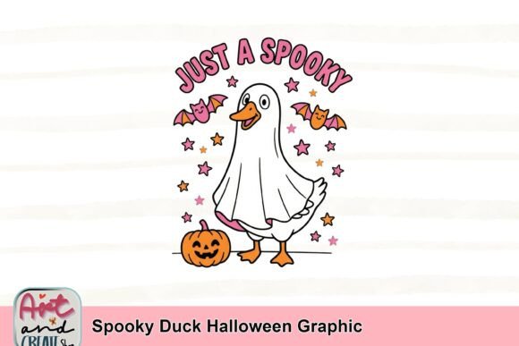 Spooky Duck Halloween Graphic: A Cute & Quirky Design Asset