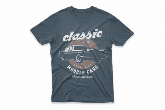 Timeless Appeal: Vintage Classic Cars Vector Graphic Tee Design